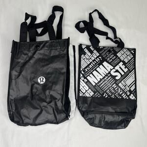 Lululemon Athletica Reusable Shopping Bags Bundle Of 2 Small Size Both Practical